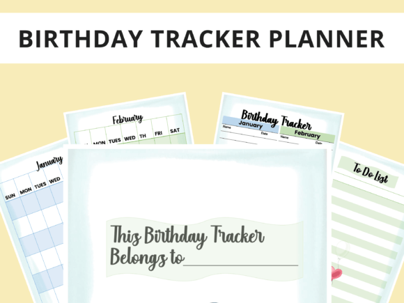 Birthday Fun Calendar and Tracker: A Designer's Essential Tool for Personalized Engagement