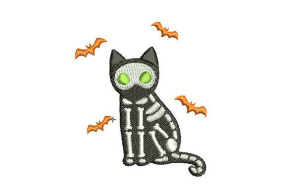 Cat Halloween: Design Trends & Embroidery