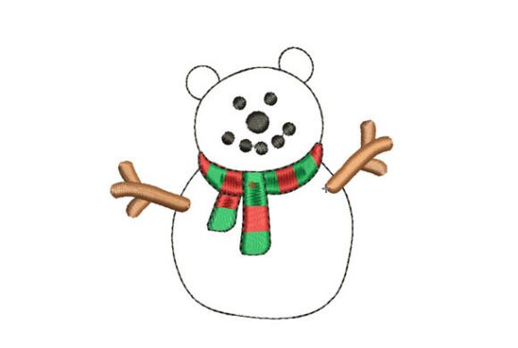 Christmas Bear Embroidery: A Design Asset for Winter Projects