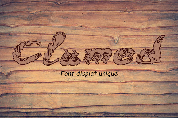 Clumed: A Display Font for Personalized Design