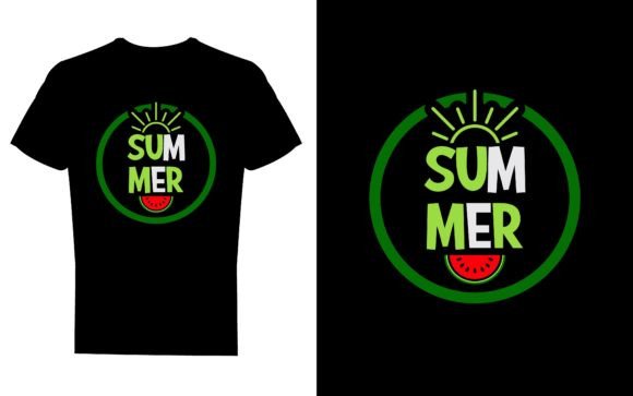 Creative Summer T-Shirt Design for POD & Digital Projects