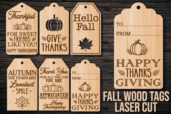 Elevate Your Autumn Projects with Fall Wood Tags SVG