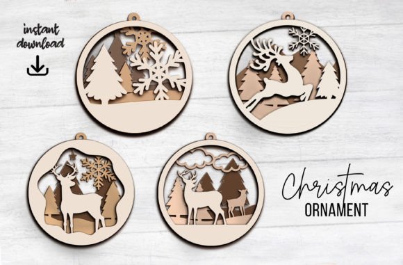Elevate Your Holiday Designs with Christmas Balls Tree Ornament SVG