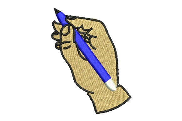 Hand Holding a Pencil: A Timeless Design Asset