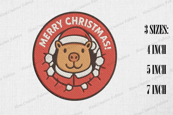 Merry Christmas Cute Capybara: A Festive Design Asset