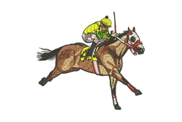 Race Horse Embroidery: Capturing Power in Design
