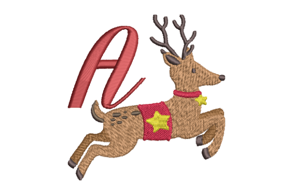 Reindeer Embroidery Design: A Festive Asset for Branding