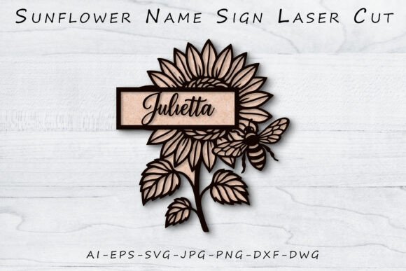Sunflower Name Sign Laser Cut SVG: A Designer's Guide