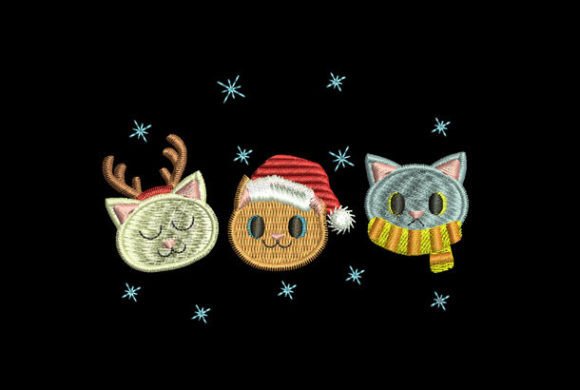 Three Cats on Christmas: Festive Design for Creative Projects