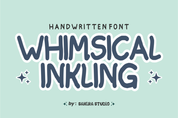 Whimsical Inkling: A Modern Handwritten Font for Creative Projects
